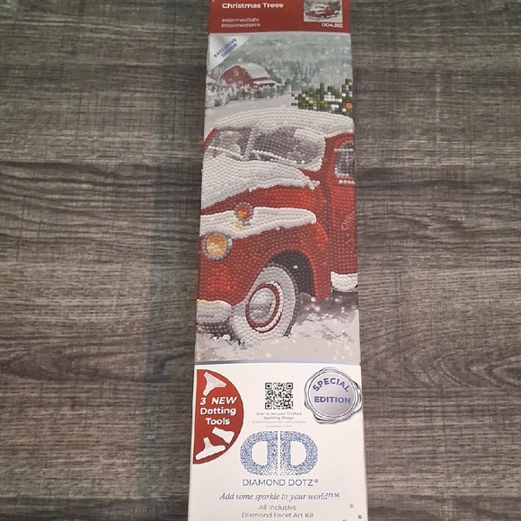 Diamond Dotz Other - Christmas Red Truck Diamond Painting Kit